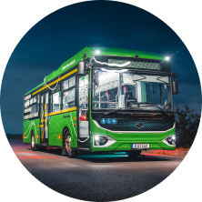 green electric bus
