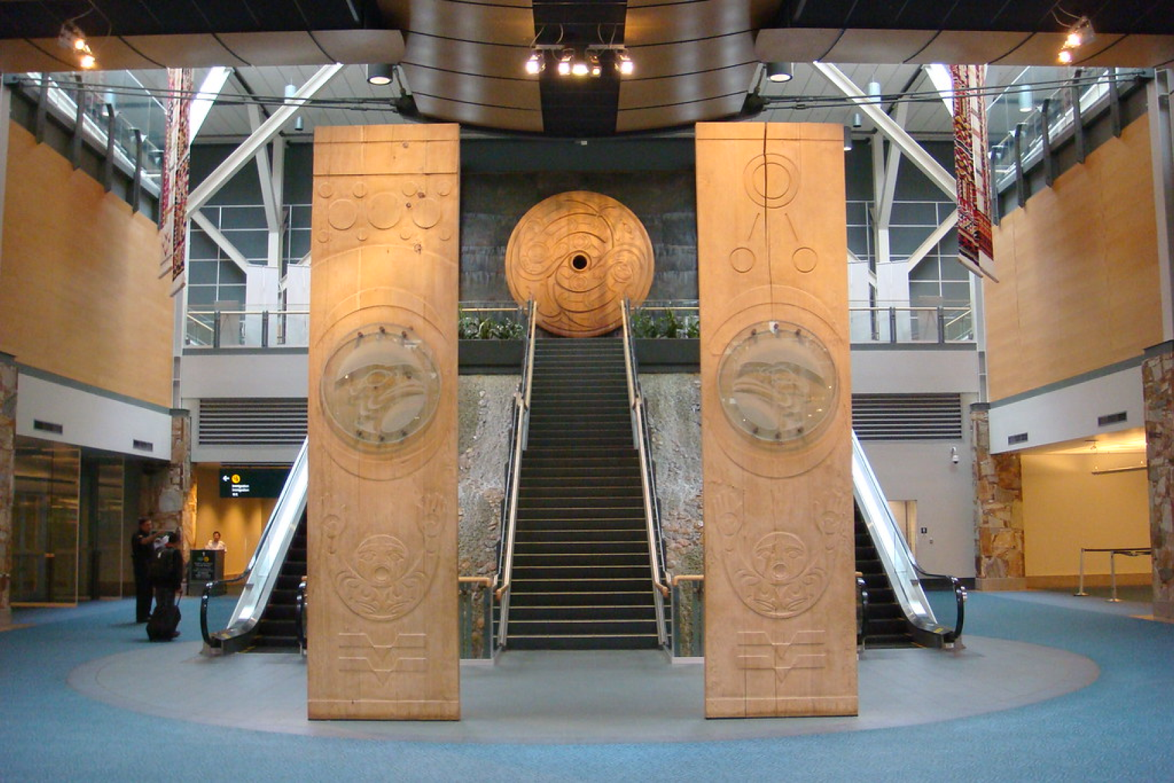 YVR airport entrance, one of the eco-friendly airports