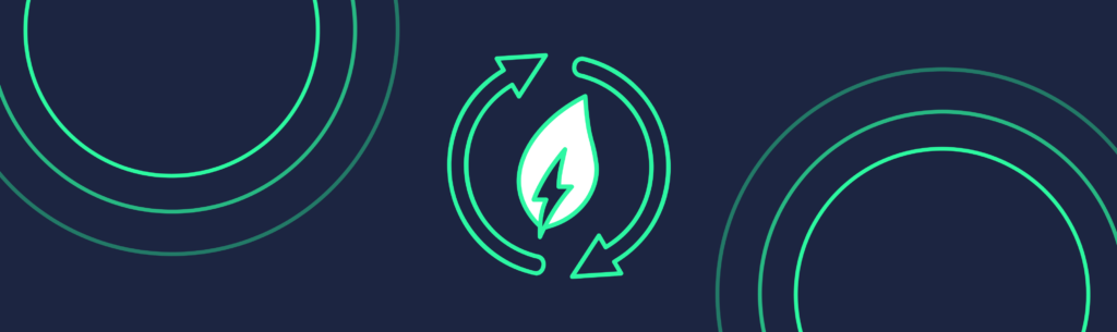 Electric Energy icon on blue background